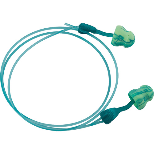 Bouchons d'oreilles hydratants &agrave; torsion Glide Foam Soothers, Vrac - Boîte, Avec cordon Cam Industrial