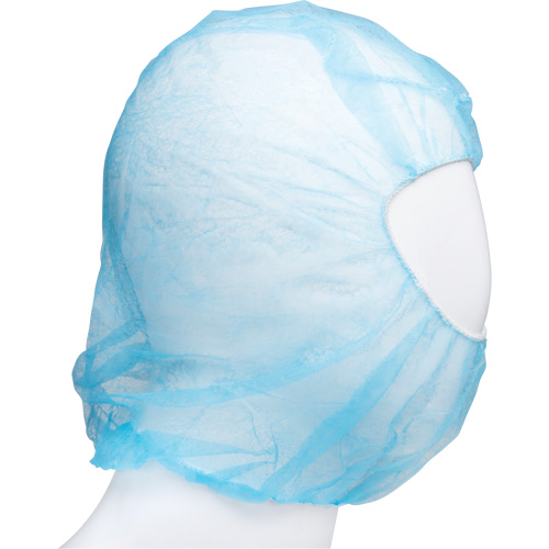 Cagoule jetable, Polypropyl&egrave;ne, Bleu Cam Industrial