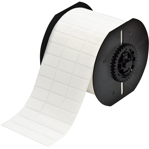B33 Series Repositionable Adhesive Labels, Vinyl, 1" L x 0.5" H, White Cam Industrial