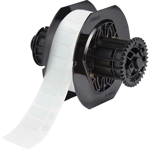 B33 Series Chemical Resistant Laboratory & Vial Top Labels, Polyester, 1" L x 0.5" H, White Cam Industrial