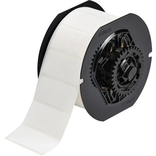 B33 Series Printer Labels, Paper, 2" L x 1" H, White Cam Industrial