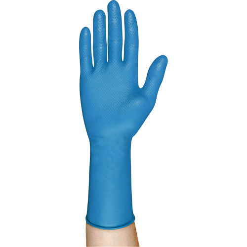 93-283 Series Disposable Gloves, Small, Nitrile, 8.7-mil, Powder-Free, Blue Cam Industrial