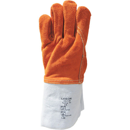 Gants de travail r&eacute;sistants &agrave; la chaleur Lebon, Cuir, 10, Prot&egrave;ge jusqu'&agrave; 482° F (250° C) Cam Industrial