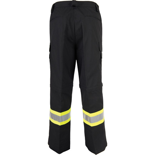 All-Season High Visibility Ventilated Pants, Poly-Cotton, 50, Black Cam Industrial