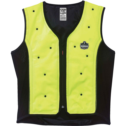 Chill-Its&reg; 6685 Dry Cooling Vest, 4X-Large, High Visibility Lime-Yellow Cam Industrial