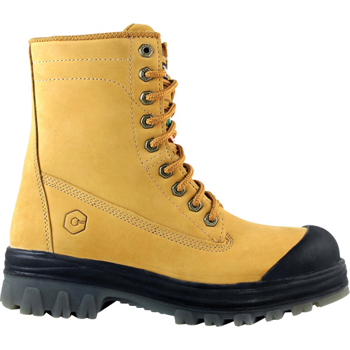 Dynamic Work Boots, Leather, Steel Toe, Size 7 Cam Industrial