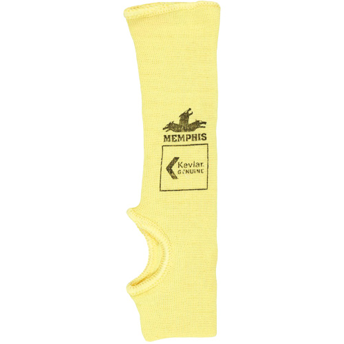 Safety Cut Pro Single-Ply Cut Resistant Sleeve, Kevlar&reg;, 10", ASTM ANSI Level A2, Yellow Cam Industrial