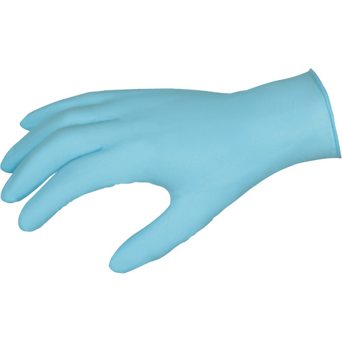 DuraShield Disposable Gloves, Large, Nitrile, 3-mil, Powder-Free, Blue Cam Industrial