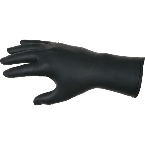Gants jetables NitriShield Stealth Extra, Grand, Nitrile, 6 mils, Sans poudre, Noir Cam Industrial