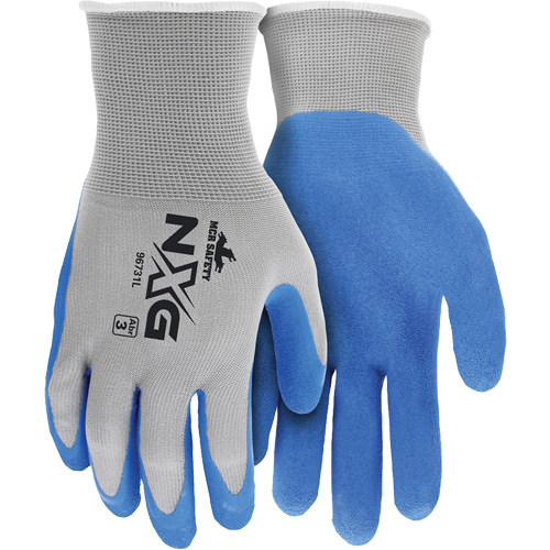 NXG&reg; Coated Gloves, Large, Rubber Latex Coating, 13 Gauge, Nylon Shell Cam Industrial