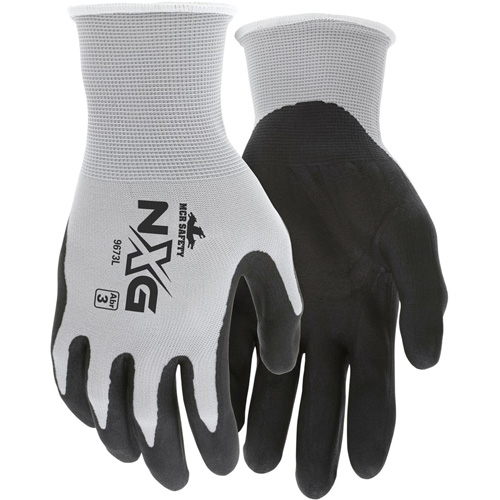 NXG&reg; Coated Gloves, Large, Foam Nitrile Coating, 13 Gauge, Nylon Shell Cam Industrial