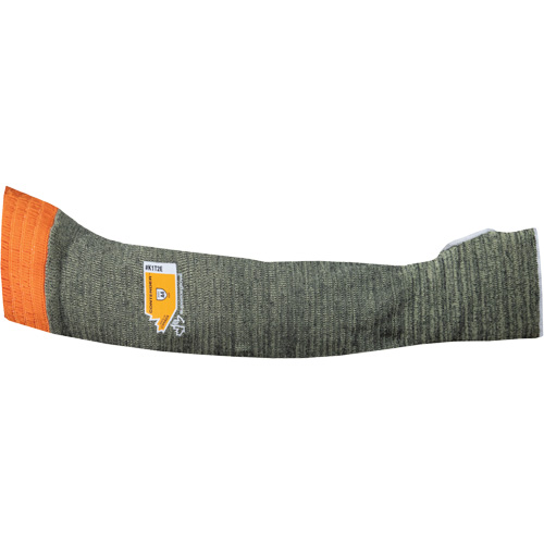 Contender Cut-Resistant Composite-Knit Sleeve, Aramid, 22", ASTM ANSI Level A4, Grey Cam Industrial