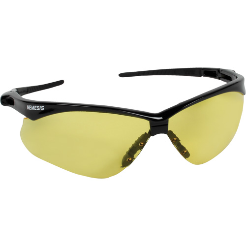 KleenGuard Nemesis Safety Glasses, Amber Lens, ANSI Z87+/Meets/Exceeds CSA Z94.3 Cam Industrial