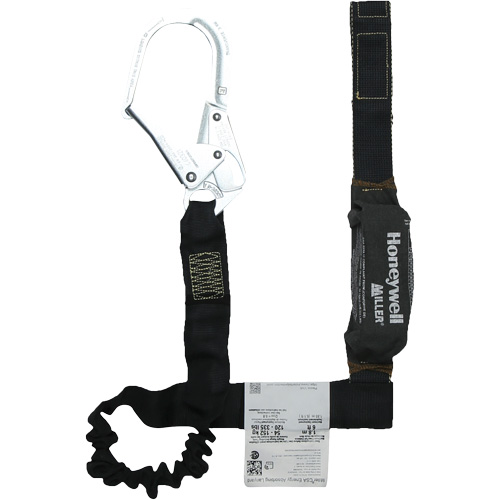 Miller&reg; Arc-Rated Shock-Absorbing Lanyard, 6', Scaffold Hook Center, Choke-Off Loop Leg Ends, Kevlar&reg; Cam Industrial