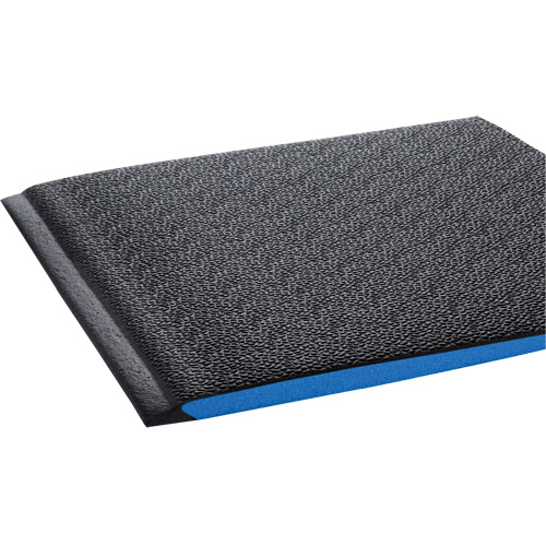Tapis ergonomiques Wear-Bond Comfort-King, Rugueux, 3' x 5' x 9/16", Noir, Mousse de vinyle Cam Industrial