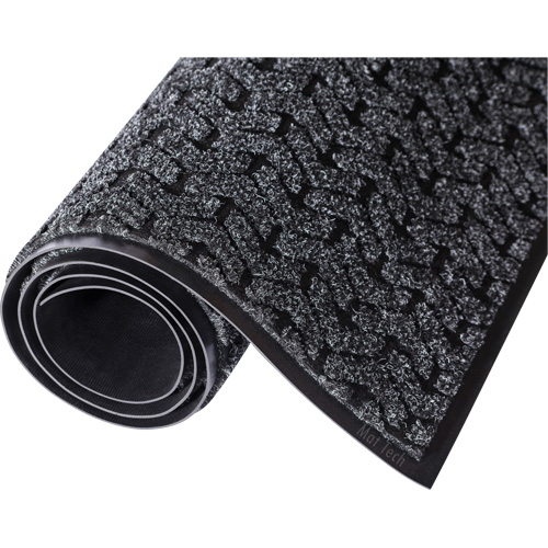 Tapis d'accueil Performance Tire-Track, Essuie-pieds/grattoir, 4' x 8' x 3/8", Charbon Cam Industrial