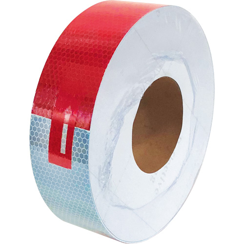 Conspicuity Tape, 2" W x 150' L, Red & White Cam Industrial