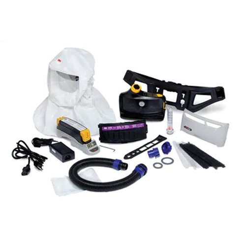 Versaflo Powered Air Purifying Respirator Easy Clean Kit, Loose Fitting Hood & Faceshield, Lithium-Ion Battery Cam Industrial