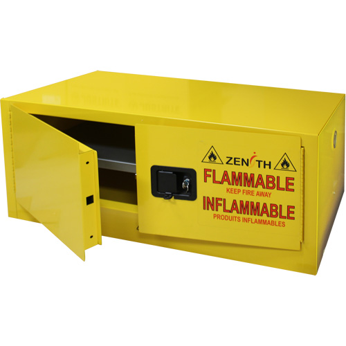 Flammable Storage Cabinet, 12 gal., 2 Door, 43" W x 18" H x 18" D Cam Industrial
