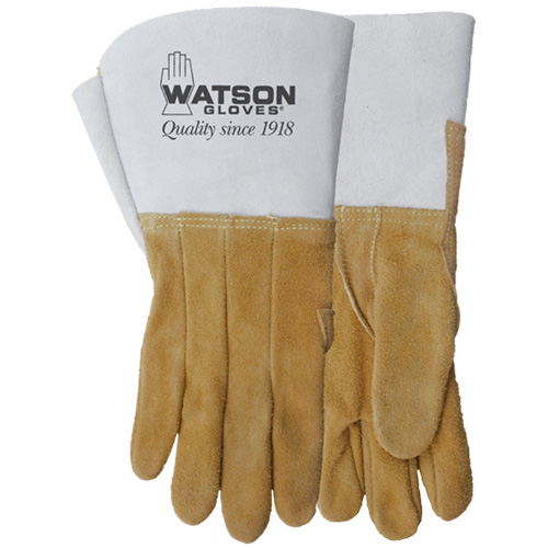 Gants de soudeur Buckweld, Cuir d'&eacute;lan refendu, Taille 8 Cam Industrial
