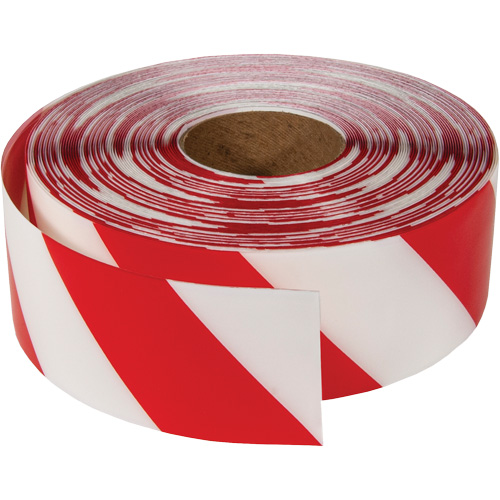 ArmorStripe&reg; Ultra Durable Floor Tape, 3" x 100', PVC, Red and White Cam Industrial