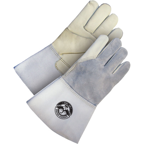 Gander Brand Utility Grain Leather Welder Gloves, Grain Cowhide, Size X-Large Cam Industrial