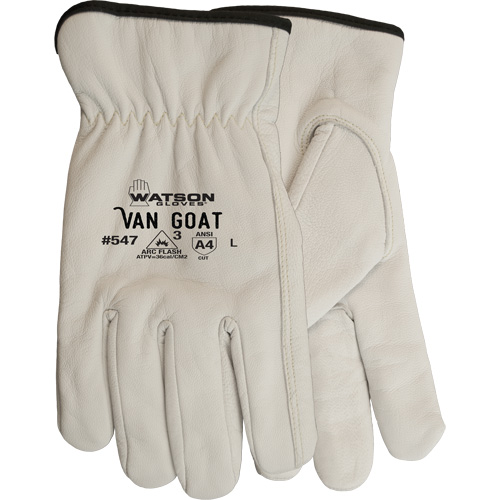 Gants de travail r&eacute;sistants aux coupures Van Goat, Grand, 36 cal/cm², Niveau 3, NFPA 70E Cam Industrial