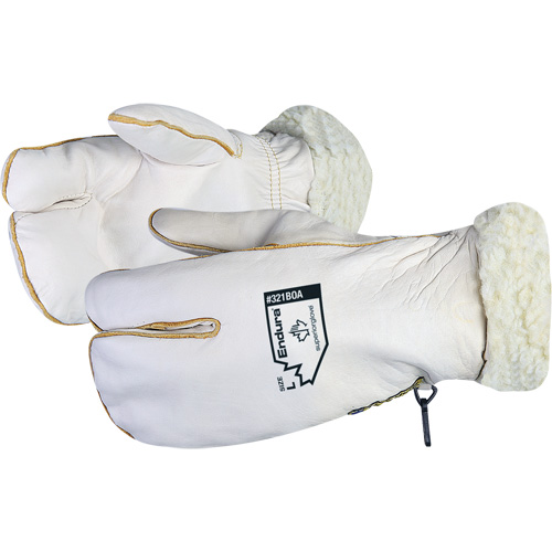 Endura&reg; Cowgrain Winter Mitt with Acrylic-Pile Lining, Size Large, Mitt Cam Industrial