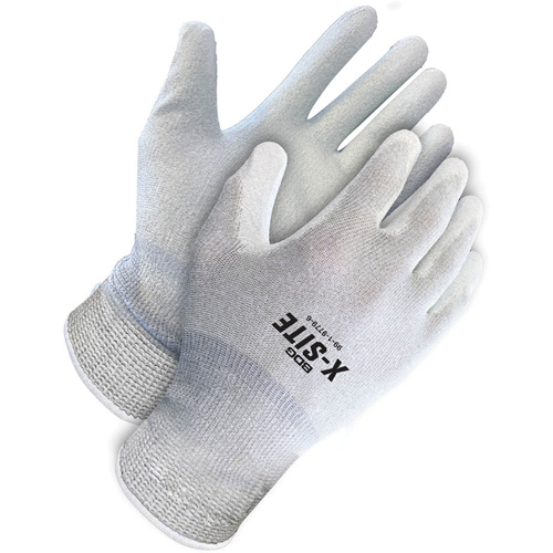 Gants enduits antistatiques X-Site, 8, R&ecirc;vetement Polyur&eacute;thane, Calibre 15, Enveloppe en Nylon/Cuivre Cam Industrial