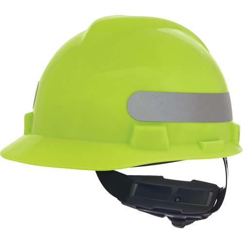 Casque de s&eacute;curit&eacute; &agrave; fentes V-Gard, R&eacute;pond aux normes CSA type 1, Suspension Rochet, Non ventil&eacute; Cam Industrial