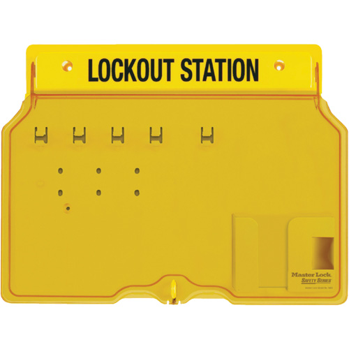 Trilingual Covered Lock Station, None Padlocks, 4 Padlock Capacity, Padlocks Not Included Cam Industrial