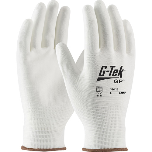 Gants enduits G-Tek GP, Petit, R&ecirc;vetement Polyur&eacute;thane, Calibre 13, Enveloppe en Nylon Cam Industrial