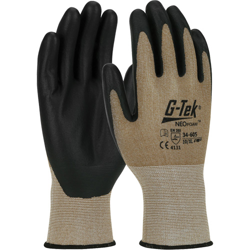 Gants enduits G-Tek NeoFoam, Grand, R&ecirc;vetement Polyur&eacute;thane, Calibre 15, Enveloppe en Nylon Cam Industrial