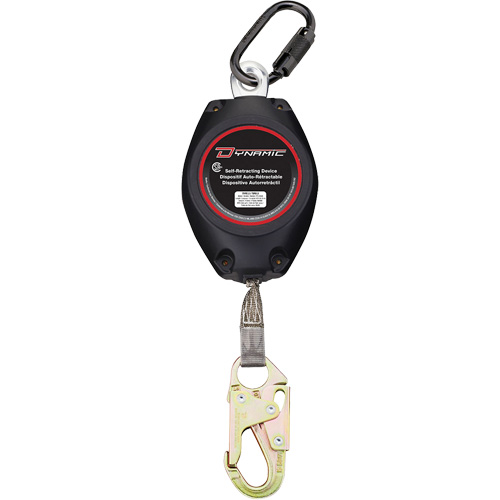 Dynamic Self-Retracting Lifeline, 20', Dyneema&reg;, Swivel Cam Industrial