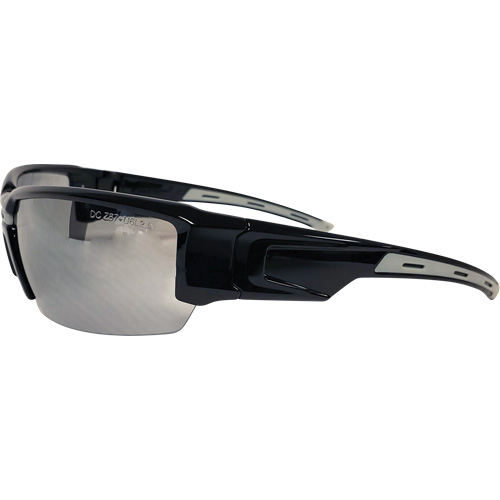 Lunettes de s&eacute;curit&eacute; Hartley, Lentille Miroir fum&eacute;, R&eacute;pond ou surpasse la norme CSA Z94.3 Cam Industrial