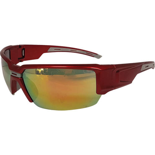 Lunettes de s&eacute;curit&eacute; Hartley, Lentille Rouge, R&eacute;pond ou surpasse la norme CSA Z94.3 Cam Industrial