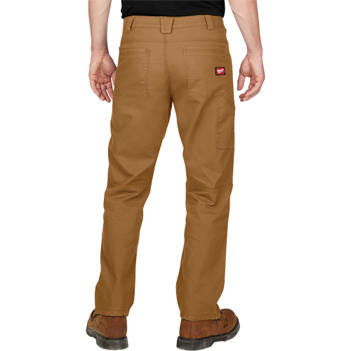 Pantalon de travail flexible et robuste, Poly-coton/Spandex, Khaki, Taille 32, Entrejambe 32 Cam Industrial