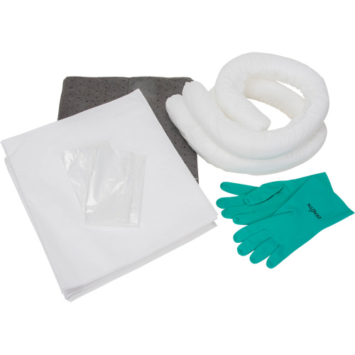 Trousse d'&eacute;quipement de lutte contre les d&eacute;versements, Huile seulement/Universel, Sac, Absorbance de 10 gal. US Cam Industrial