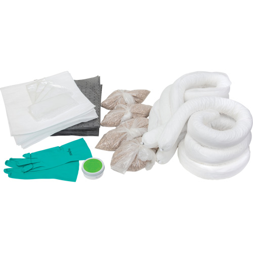 Trousse d'&eacute;quipement de lutte contre les d&eacute;versements, Huile seulement/Universel, Overpack, Absorbance de 20 gal. US Cam Industrial