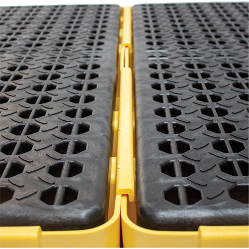 Low Profile Spill Pallet, 25.5 US gal. Spill Capacity, 49" x 24" x 6.5" Cam Industrial