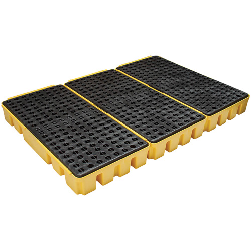 Low Profile Spill Pallet, 76.5 US gal. Spill Capacity, 72" x 49" x 6.5" Cam Industrial