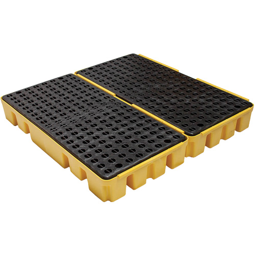 Low Profile Spill Pallet, 51 US gal. Spill Capacity, 49" x 48" x 6.5" Cam Industrial