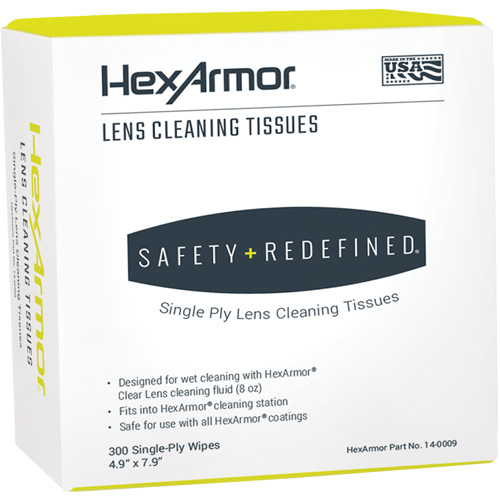 Serviettes nettoyantes pour lentilles, 4,9" x 7,9", 300 /pqt. Cam Industrial