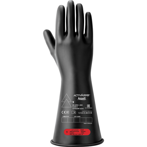 Gants isolants &eacute;lectriques, ASTM classe 0, Taille 10, 11" lo Cam Industrial