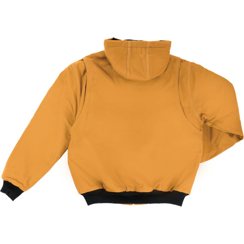 Blouson d'aviateur en toile lourde avec capuchon, Hommes, Moyen (grande taille), Brun Cam Industrial