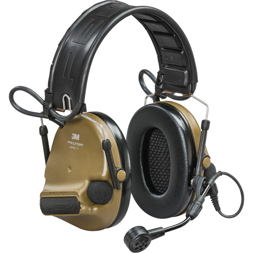 Peltor ComTac VI NIB Headset with Arc, Headband Style, 23 dB Cam Industrial