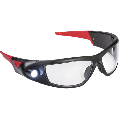 SPG400 Rechargeable Inspection Beam Safety Glasses, Clear Lens, ANSI Z87+ Cam Industrial