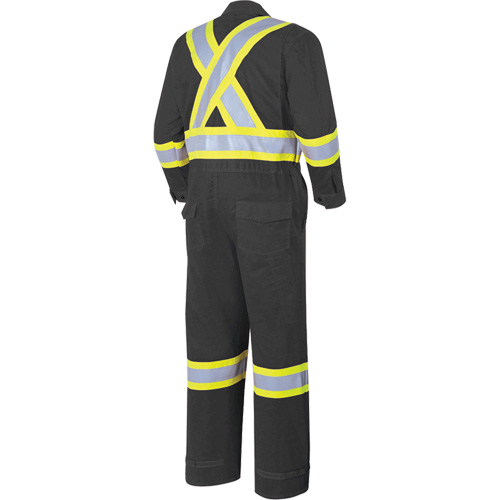 7702BK FR-Tech&reg; 88/12 FR Arc Rated Coveralls, Size 36, Black, 9.7 cal/cm² Cam Industrial