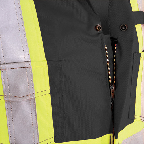 7702BK FR-Tech&reg; 88/12 FR Arc Rated Coveralls, Size 36, Black, 9.7 cal/cm² Cam Industrial