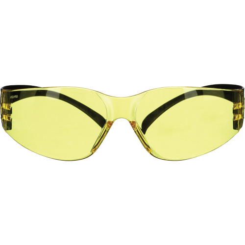 SecureFit 100 Series Safety Glasses, Amber Lens, Anti-Fog/Anti-Scratch, ANSI Z87+/Meets/Exceeds CSA Z94.3 Cam Industrial